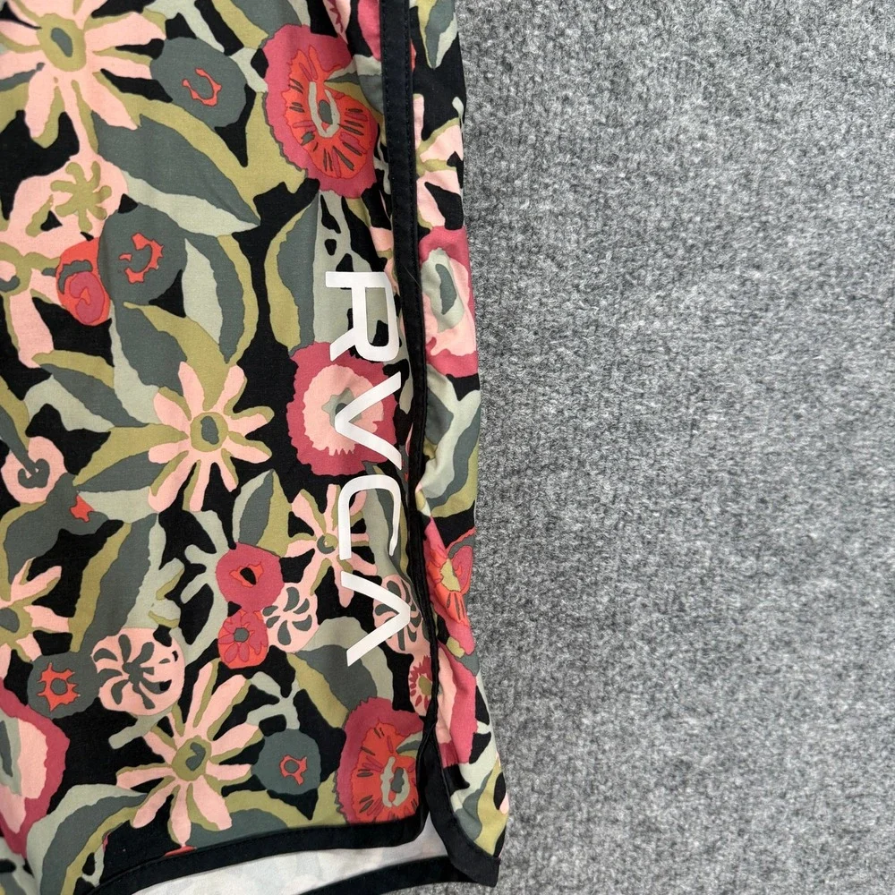 RVCA Board Shorts Mens 29 Multicolor Floral Cargo Pocket Swim Trunks Surf Summer